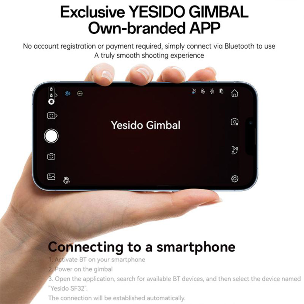Yesido SF32 Telescopic 3-Axis Gimbal Stabilizer