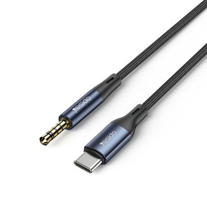 كابل صوت يسيدو USB-C إلى 3.5 ملم AUX طول 1 متر YAU42 - أسود