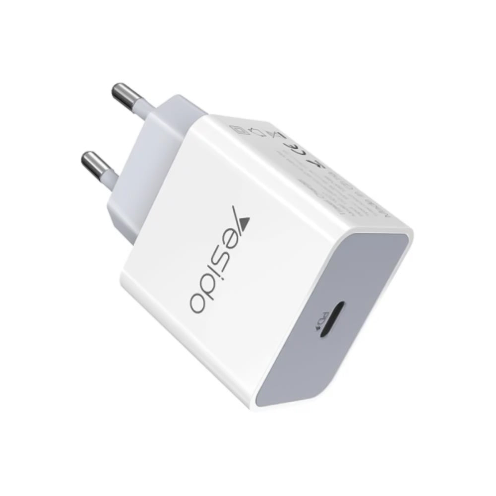 Yesido YC27EU Wall Charger USB-C Fast Charging 18W - White