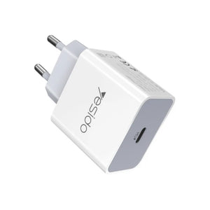 Yesido YC27EU Wall Charger USB-C Fast Charging 18W - White