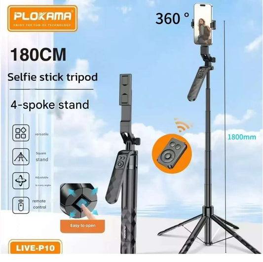 Plokama Live P10 Selfie Stick Tripod Original