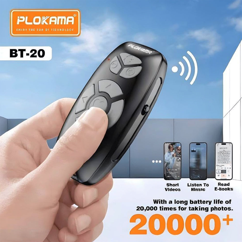 ريموت كنترول بلوتوث للتصوير بلوكاما BT-20 لصناع المحتوى (مدى 10 متر)