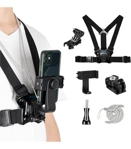 Premium Mobile Phone Chest Mount Harness – Hands-Free POV Video Stabilizer