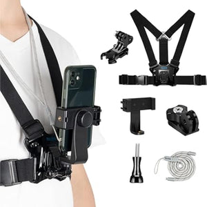Premium Mobile Phone Chest Mount Harness – Hands-Free POV Video Stabilizer